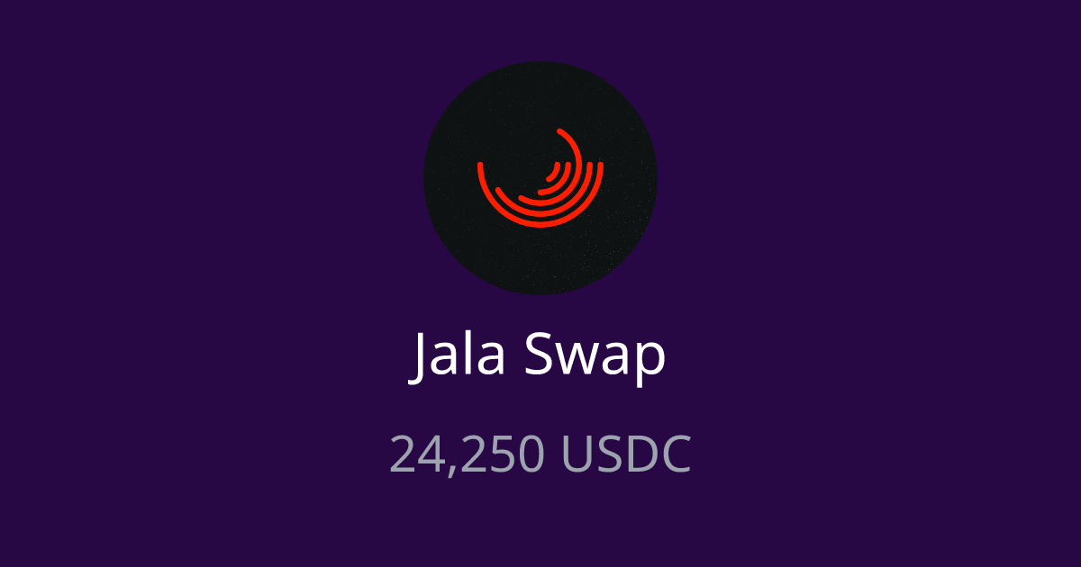 Jala Swap Contest - 24,250 USDC